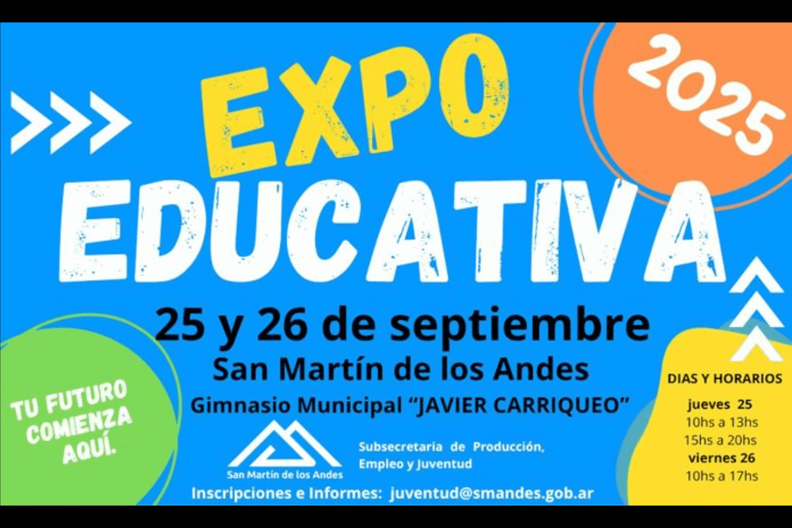 Neuquén – San Martin de los Andes: La Expo Educativa 2025 llega a San Martín de los Andes con propuestas innovadoras